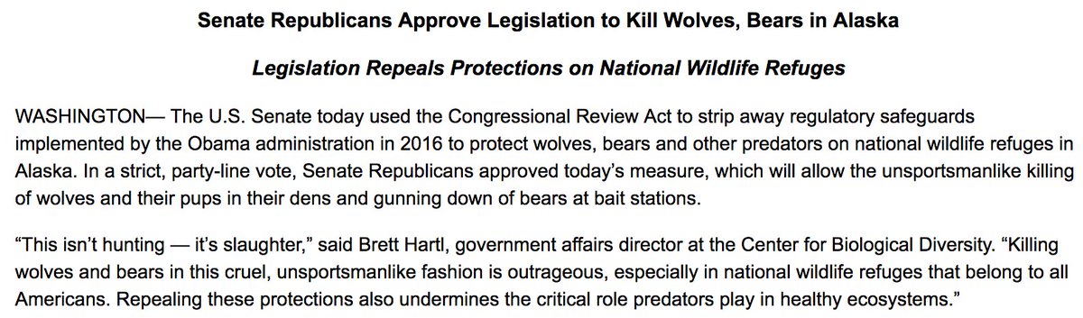 Oatmeal's tweet photo. .@repdonyoung It also permits hunting bears from helicopters, as well as the use of steel-jaw leghold traps &amp; snares https://t.co/ahoHAkGR4G https://t.co/SnKVv6Q7lk