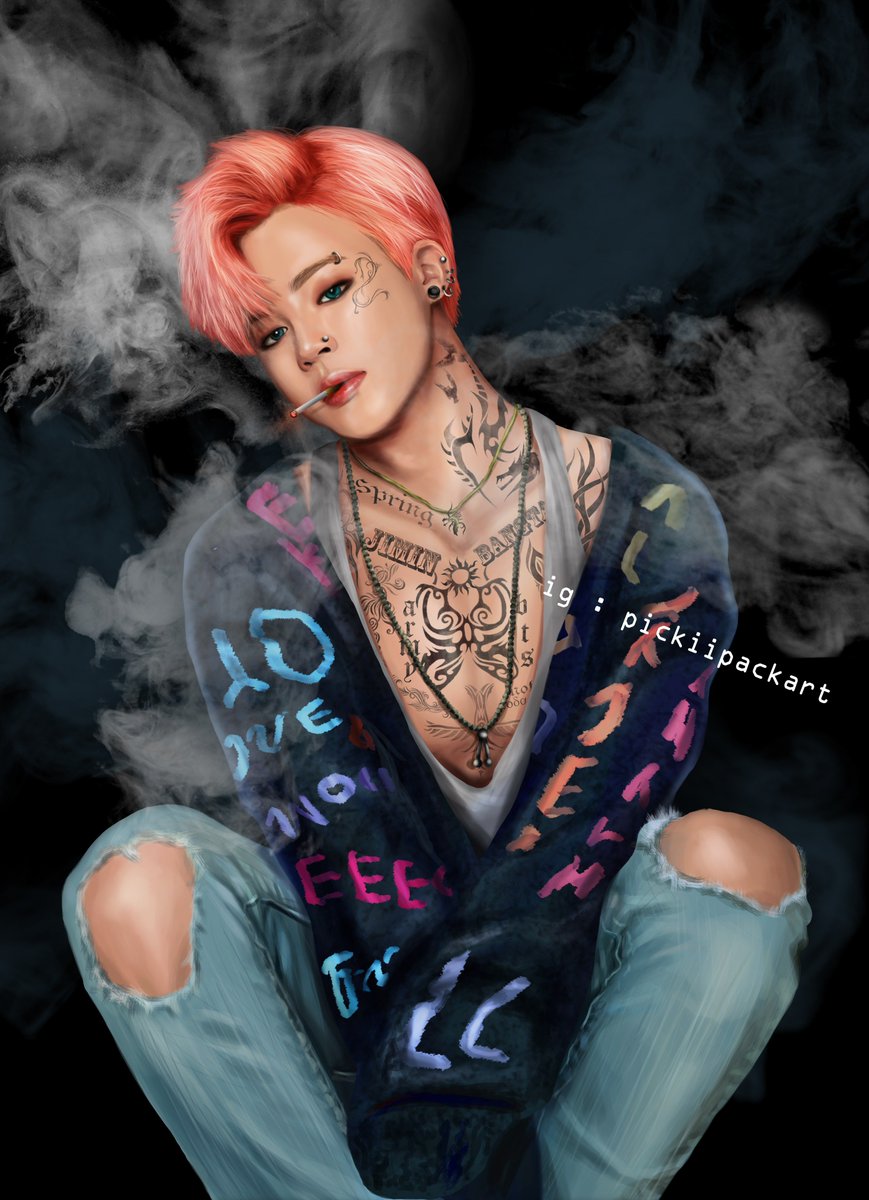 PickiipackArt on Twitter "[FANART] BAD BOY BTS / Maknae