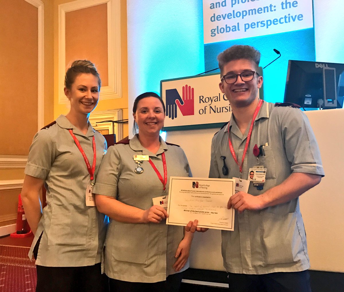 EllaaJade's tweet photo. #RCNED17 first prize for our poster #studentnurse @keeleSNAM https://t.co/z3j9LqB1M5