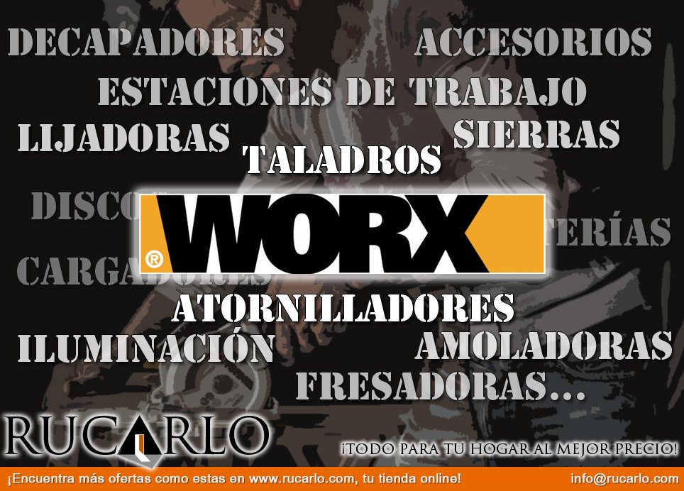 RucarloHogar's tweet photo. ¡Nuestro catálogo #Worx no para de crecer! https://t.co/Wka1h4iWbV #maquinaria #bricolaje #herramientas #tiendaonline #felizmiercoles https://t.co/et2gtqyfaZ