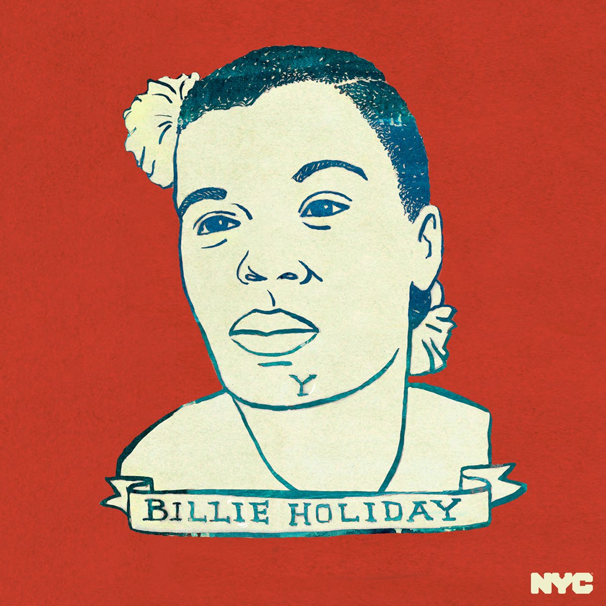 NYCMayorsOffice's tweet photo. "If I’m going to sing like someone else, then I don’t need to sing at all.” Billie Holiday led a musical revolution. #womenshistorymonth https://t.co/J1eM0176hR