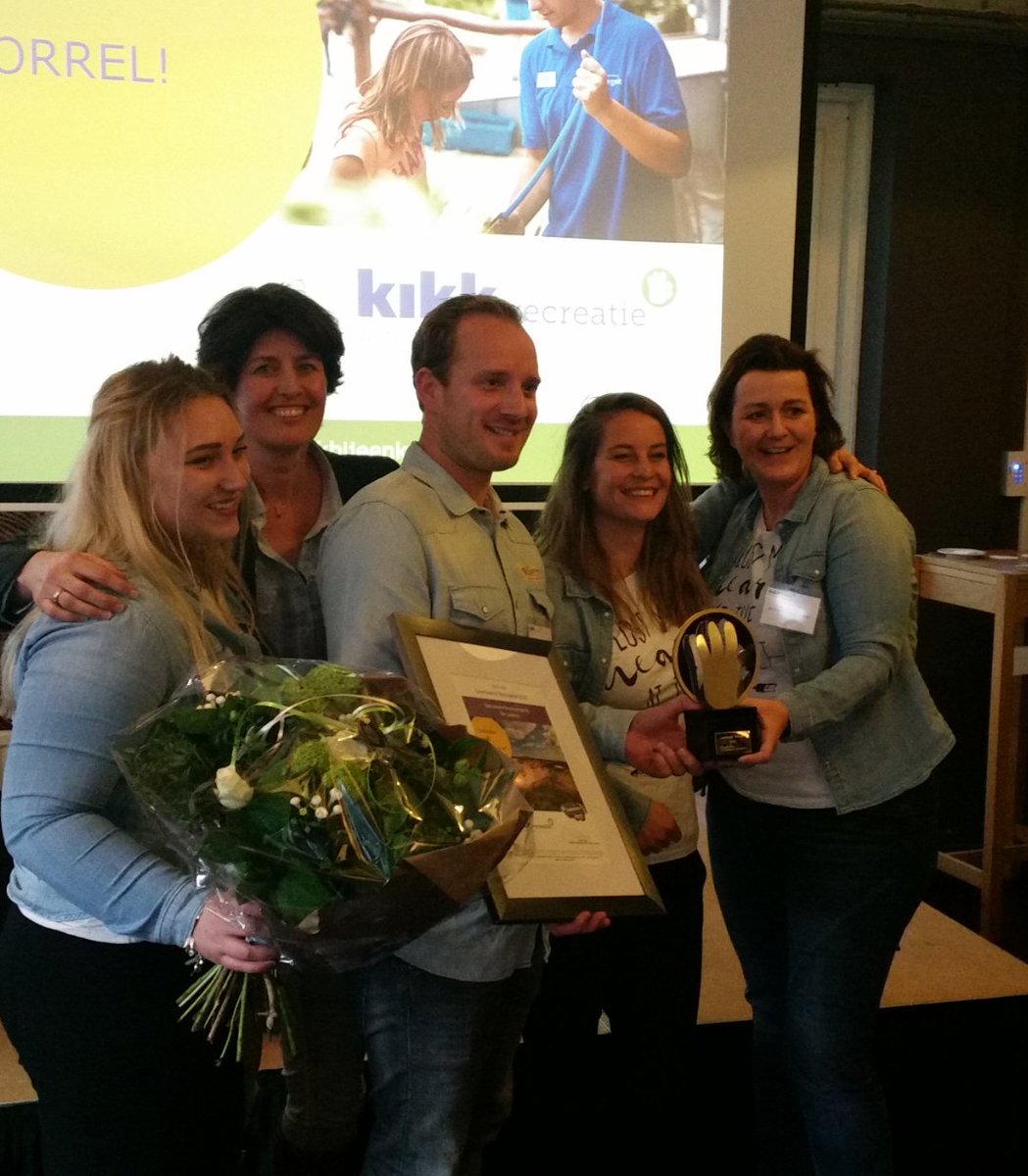 Gefeliciteerd!!! De Kennemerduin camping "De Lakens" winnaar van de verkiezing Leerbedrijf Recreatie 2017! #kikkrecreatie