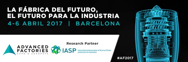 AdvanFactories's tweet image. Damos la bienvenida a @IASPnetwork que nos acompaña como #researchpartner en #AF2017, la cita industrial, del 4 al 6 de abril en BCN