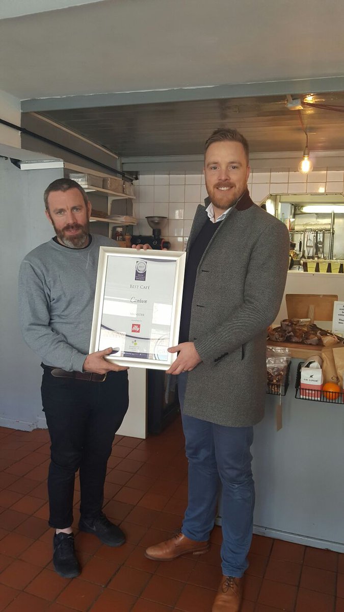 Congratulations to Paul  <a href="/wearecanteen/">canteen</a>, presented with award for Best Cafe in Munster! <a href="/restawards/">IrishRestaurantAward</a> #FoodOscars #livehappilly