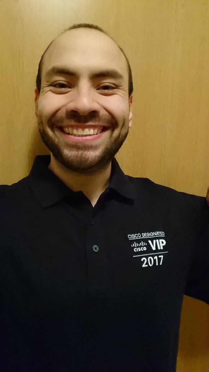 davidsamuelps's tweet photo. Humbled, honored, proud, thankful! Lucky to be one of the #CiscoVIPs Thanks @LearningatCisco @citylifematt @brettlovins for an amazing 2017! https://t.co/cvHwI8wwN2