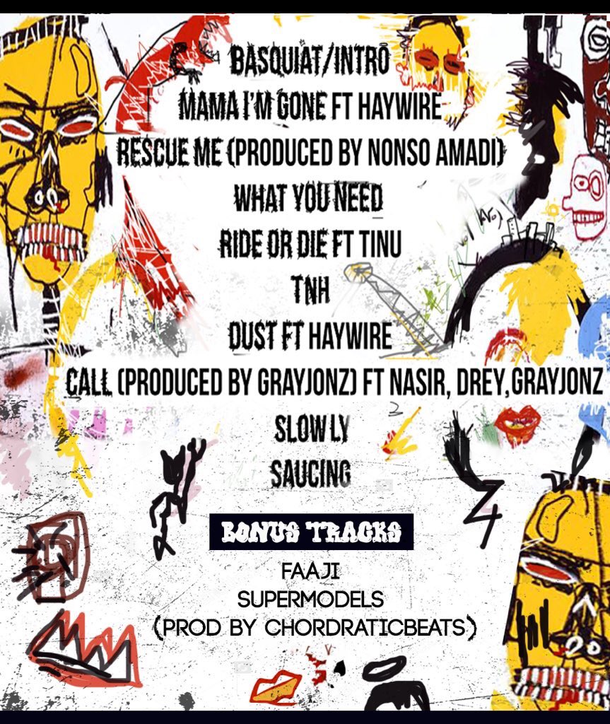 itssHaywire's tweet photo. my brother @Nicotinekillz just dropped his mixtape 'Basquiat' . please check it out . https://t.co/bZ7KjqXRyb 🔥🔥 https://t.co/QEMwhjVumY