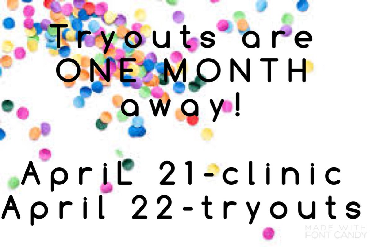 BMCCHEER's tweet photo. ONE MONTH FROM TRYOUTS! 💙💛🐏#bmccheer https://t.co/M93ImuQDCW