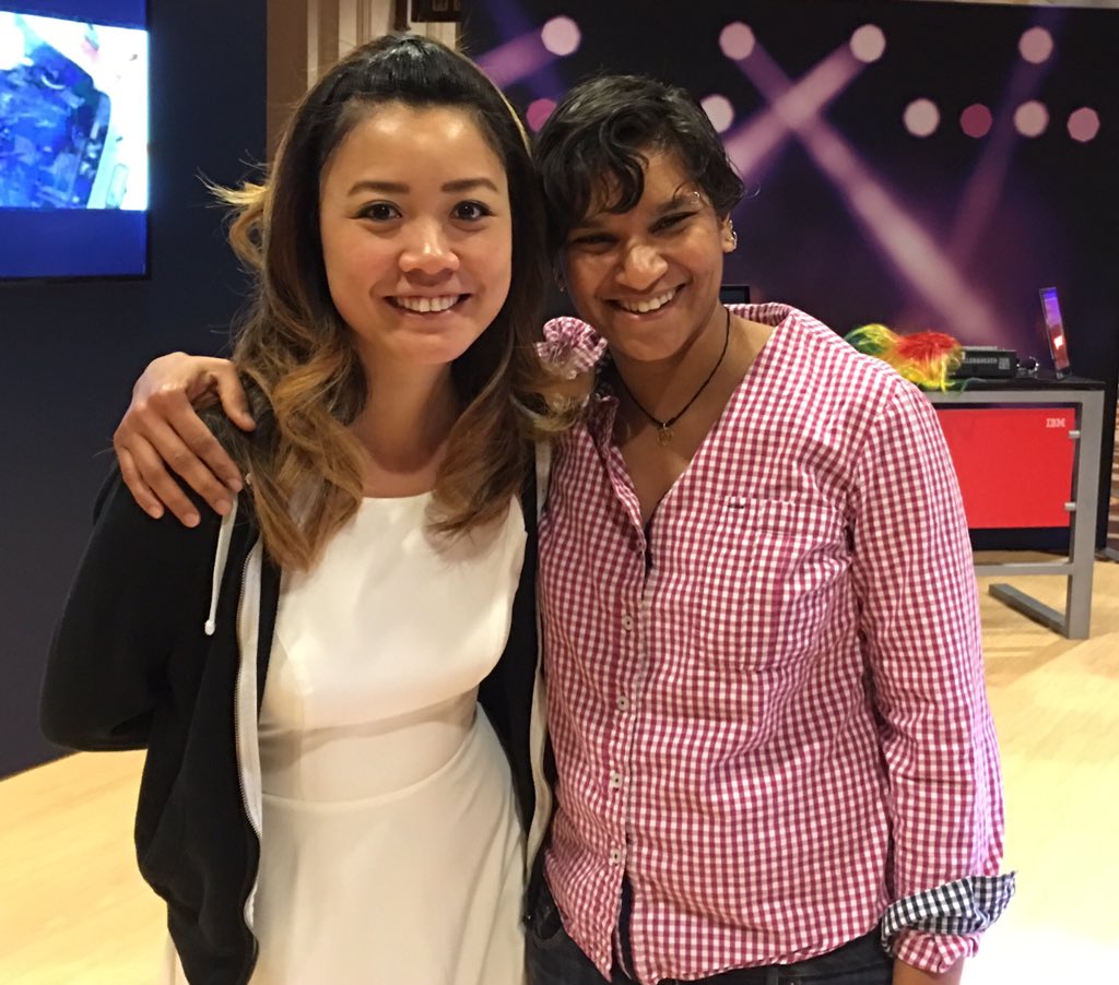 etransier's tweet photo. @iamkawehi @jmukund rocking IBM with @ibmwatsonbeat #IBMInterConnnect https://t.co/eccSElO2SF