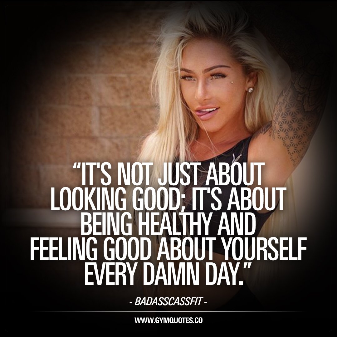 It's not just about looking good; it's about #beinghealthy and #feelinggood  about yourself every damn day.\, image size:1080x1080