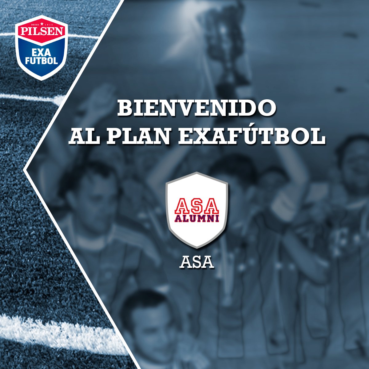 Exafutbolpy's tweet photo. ¡La familia sigue creciendo!
Damos una cálida bienvenida al #ExaASA que vuelve a formar parte del plan #PilsenExaFútbol desde este año. https://t.co/5XItkeXRaF