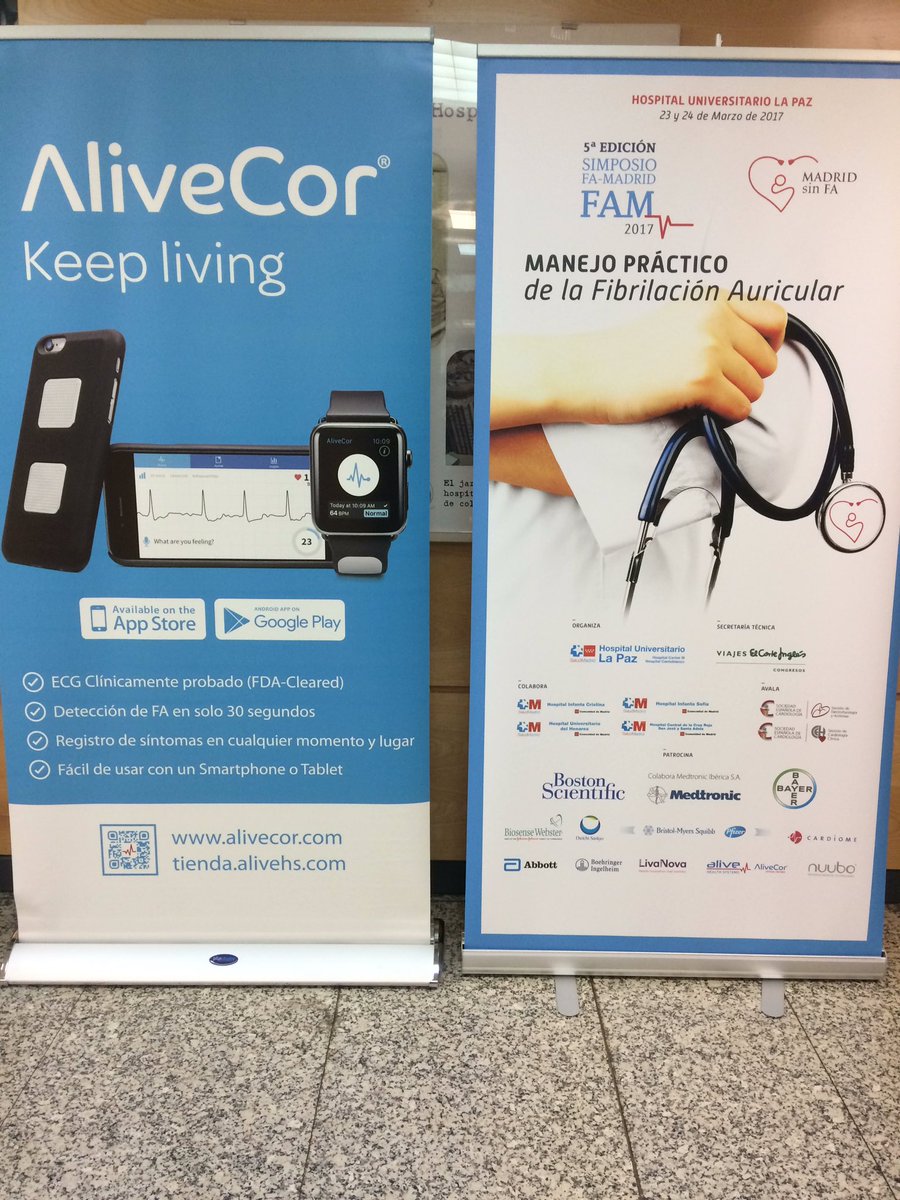 AliveHS_'s tweet photo. #alivehs_ preparado para el simposio de FA en el hospital de La Paz 23-24 de Marzo. @secardiologia https://t.co/CPekSK0zzh