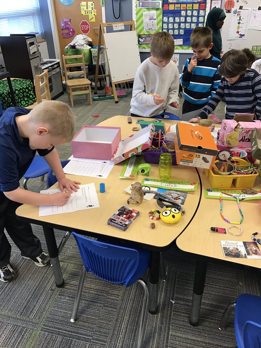 Very motivated to do our writing and excited to share our Beauty Boxes!