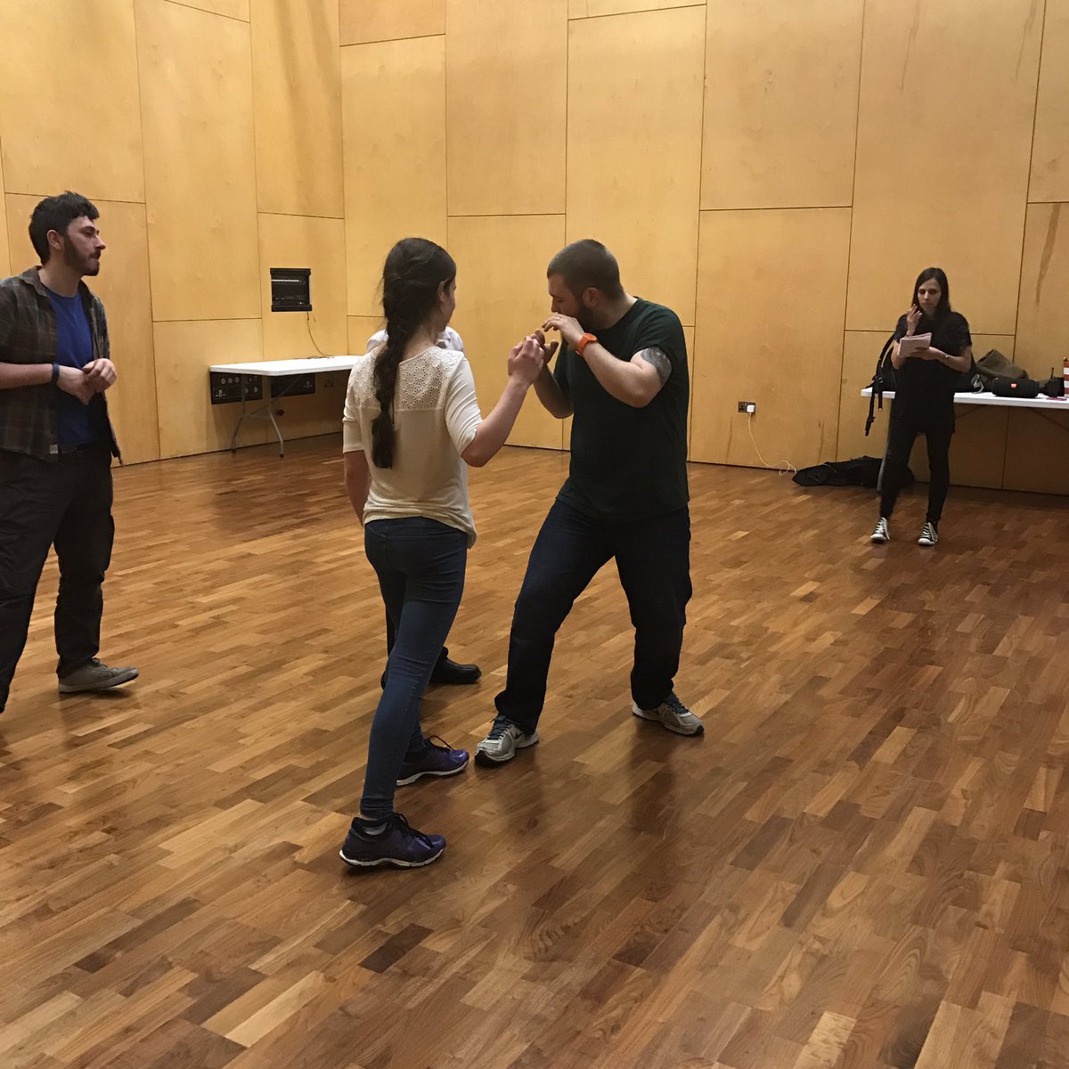EMergeCorby's tweet image. Our Core Actors doing stage combat today #EmergeFest2017 #ShakespearienceCorby