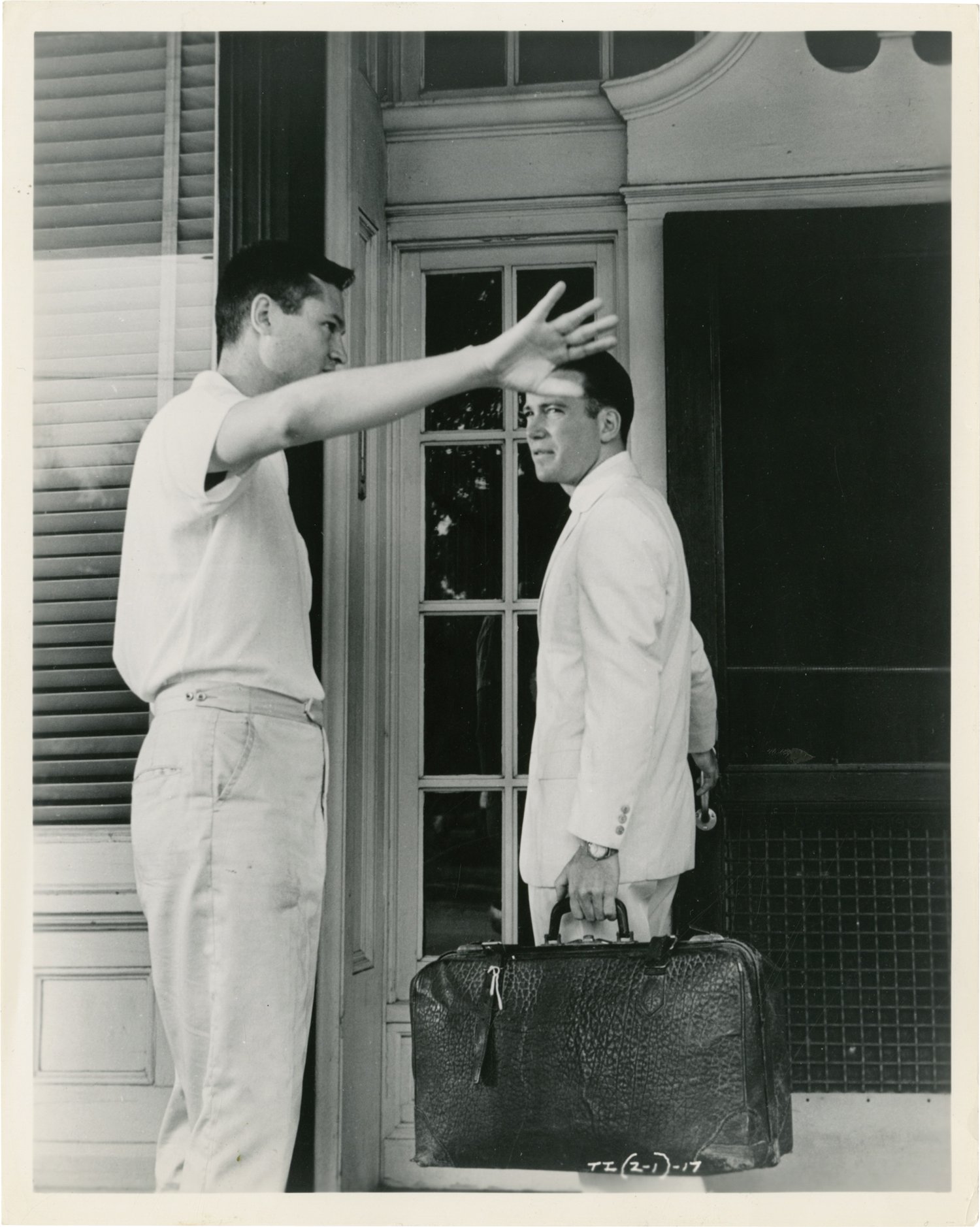 Roger Corman directing William Shatner (Happy Birthday) on the set of THE INTRUDER. 