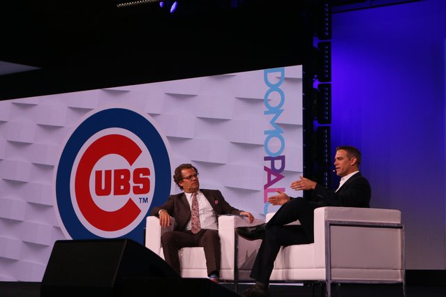 BruceFeltJr's tweet photo. "For best results combine data and experience and get people to communicate" - Theo Epstein |@Cubs #DP17 https://t.co/pnCl3JVqKf https://t.co/sgQutRXfvs