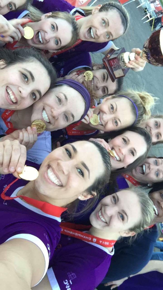 DUVolleyball's tweet photo. Meet your bucs 2017 champions https://t.co/RJBaicbPWI