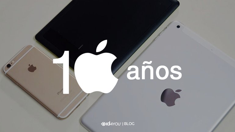 id4you's tweet photo. ¿Querés sentirte grande? Hace 10 años salía el primer Iphone. Recordamos un poco su historia. #Iphone https://t.co/xleRgS4cdU https://t.co/FYRny9I3KG