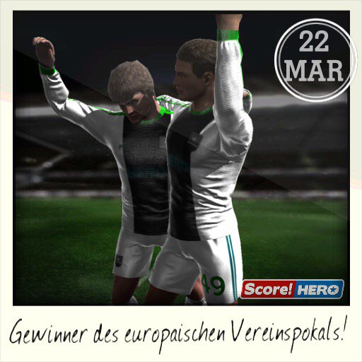 Gewinner des europäischen Vereinspokals! #scorehero itunes.apple.com/gb/app/Score!-…