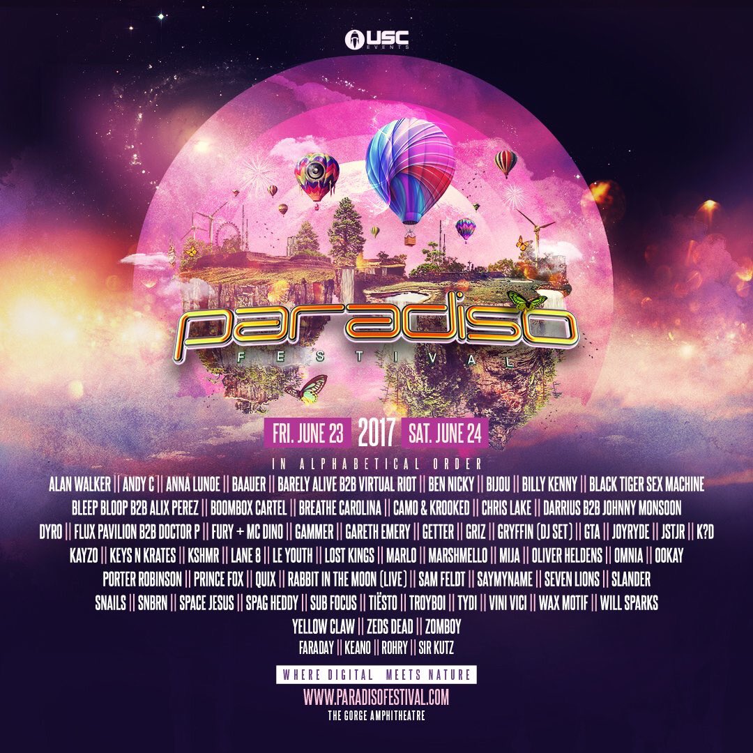 thetunewall's tweet photo. The #Paradiso2017 lineup has arrived. Thoughts? https://t.co/ZtIsDxoQNL