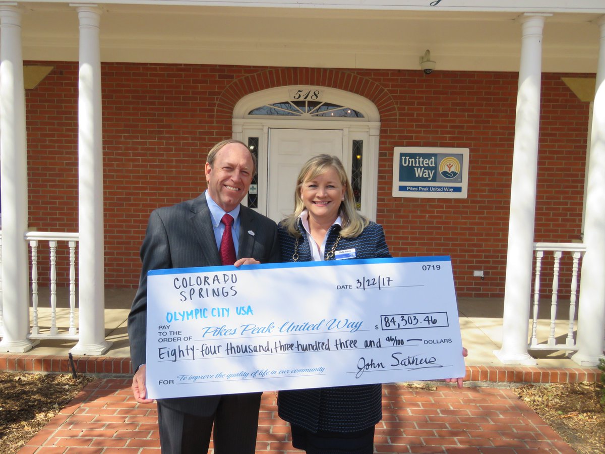 ppunitedway's tweet photo. Thank you @springsgov employees! Not only are you helping this community through your day jobs, but through your gifts as well! #liveunited https://t.co/FJjzl2sWCc