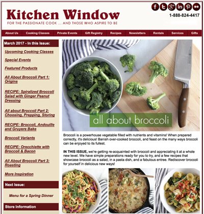 _KitchenWindow's tweet image. Ready for some refreshed recipes for serving broccoli? We have 3 delicious recipes — a salad, a pasta, and a bake  bit.ly/2mVhzlb