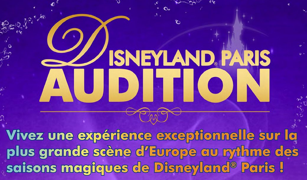 Mercredi 5 Avril à 9h30 Audition H/F Personnage &amp; Parade
Princesse/Prince <a href="/DisneyFR/">Disney</a> pour CDI/CDD <a href="/DisneylandParis/">Disneyland Paris</a> 😀
fb.com/Paris.Casting/…