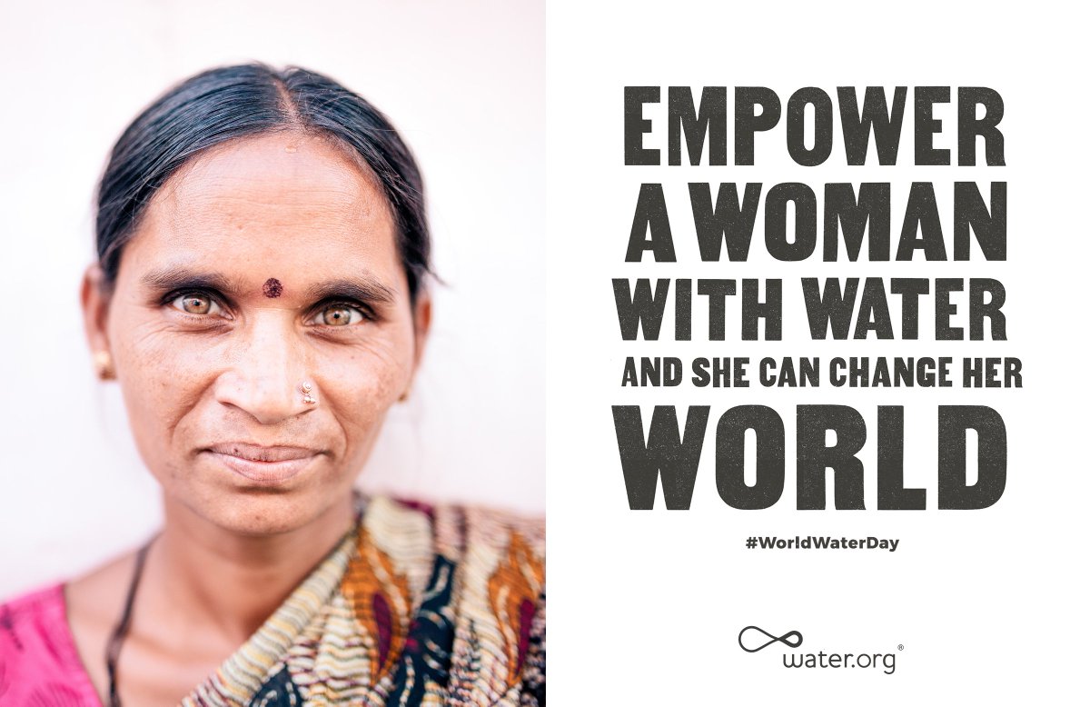 FundAction's tweet image. Today is #WorldWaterDay! To celebrate donate to @Water. Your donation will empower a woman with water. Donate at WaterDay.org