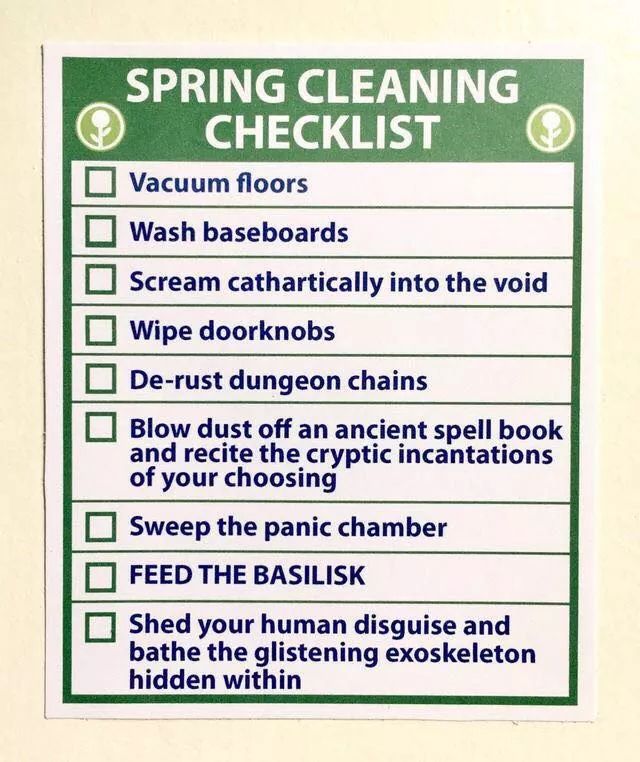 kaybelle23's tweet photo. @WhinyJack #springcleaning #DnD #nevergetlaid #unlessyourollhighenough https://t.co/ygVQL80Hjp