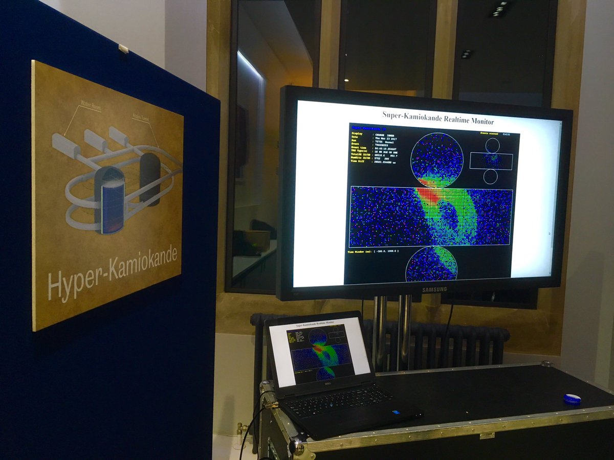 EmmaTollefsen's tweet photo. Brilliant exhibitions &amp; talks from physicists at @sheffielduni about their work at #LHC, #LIGO &amp; #SuperKamiokande! #science #SFOSE https://t.co/7NJmyXkDD6