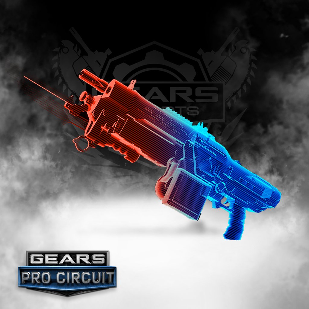 GearsEsports's tweet photo. Tune into https://t.co/6Rp7mmxTzQ NOW to claim your own Phantom Retro Lancer skin. Will only be available until the end of the broadcast! https://t.co/cABgLgRhC4