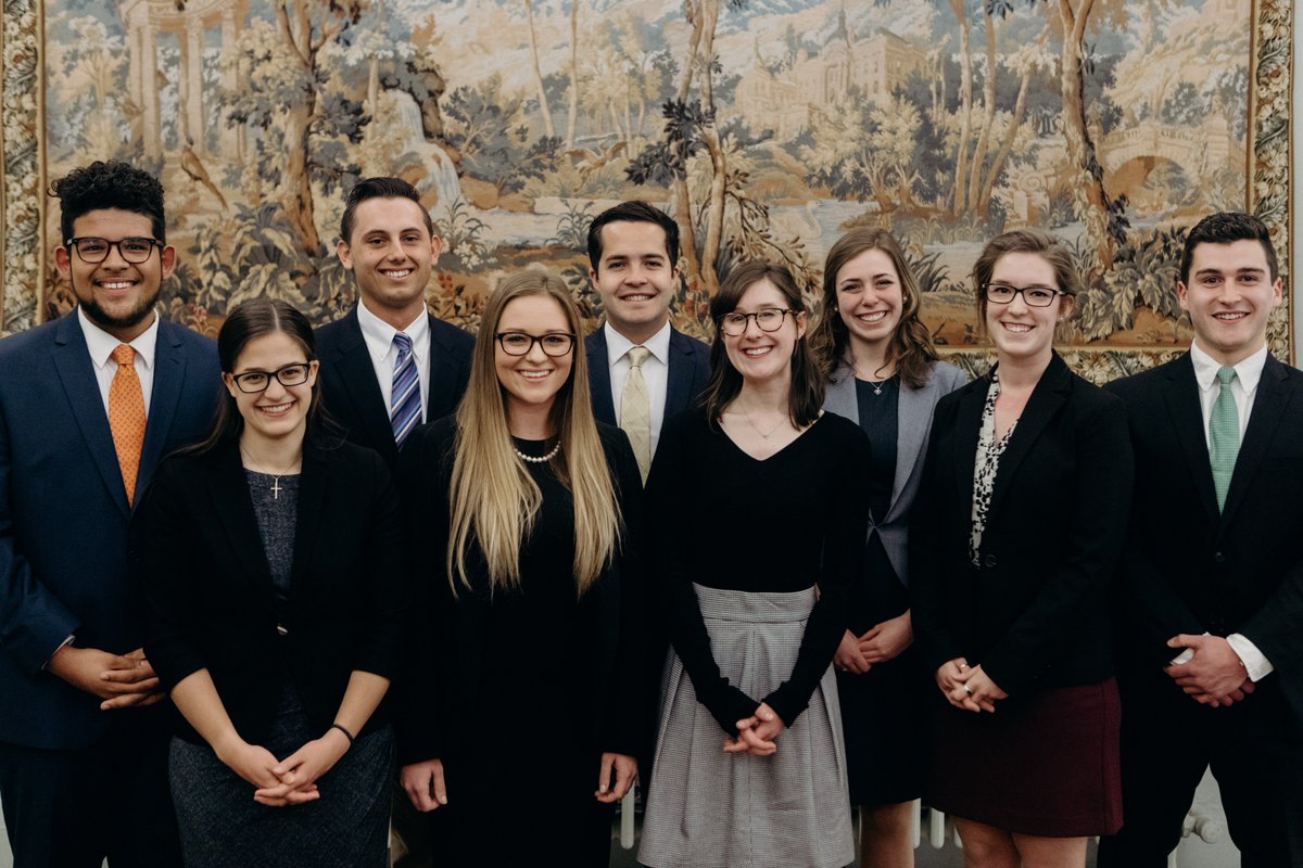 Introducing the 2017-2018 cohort of Presidential Fellows! Congratulations! What a sharp looking group.