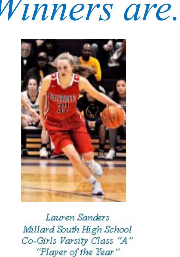 NebraskaAttack's tweet photo. Congrats to Lauren Sanders on being named the Boys &amp; Girls Club Class A POY! Glad to have her at practice last night improving for college https://t.co/orGV08IZh3