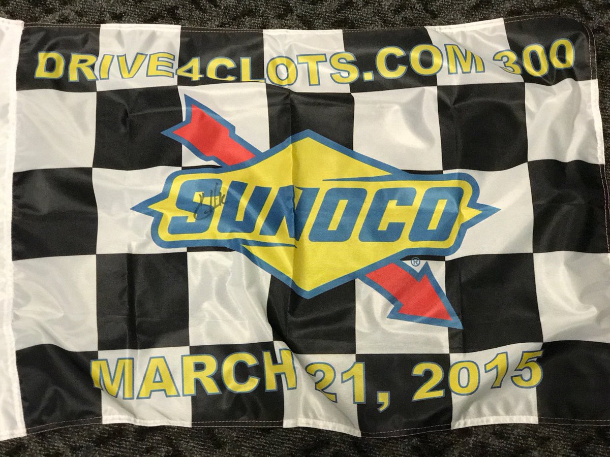 Retweet &amp; follow me for a chance to win this signed 🏁 from my 2015 Xfinity win at @ACSupdates. Winner picked in 4 hours. #WinItWednesday