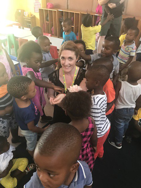 PureStorage's tweet image. Our #PureService4Good team with #team4tech were big hits with the local preschoolers in South Africa! #puregood #godogood