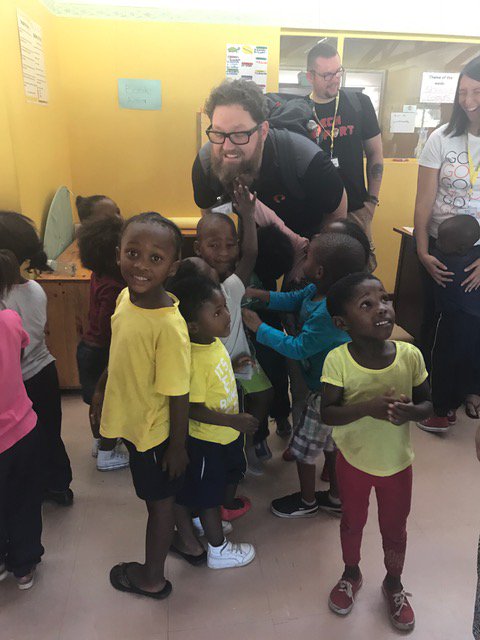 PureStorage's tweet image. Our #PureService4Good team with #team4tech were big hits with the local preschoolers in South Africa! #puregood #godogood