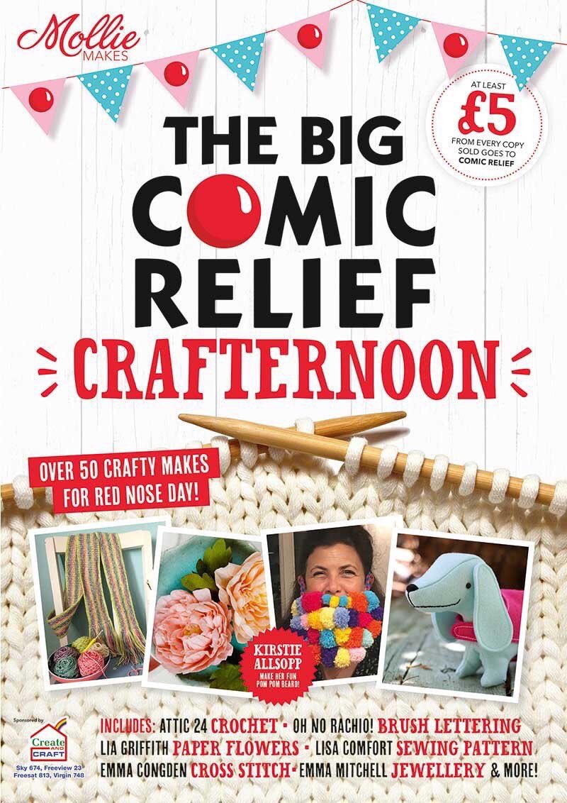 Crafters of Britain,the official @rednoseday craft mag has 50 gorgeous projects &amp; is in larger Sainsbury's

£5 from each copy=2 malaria nets