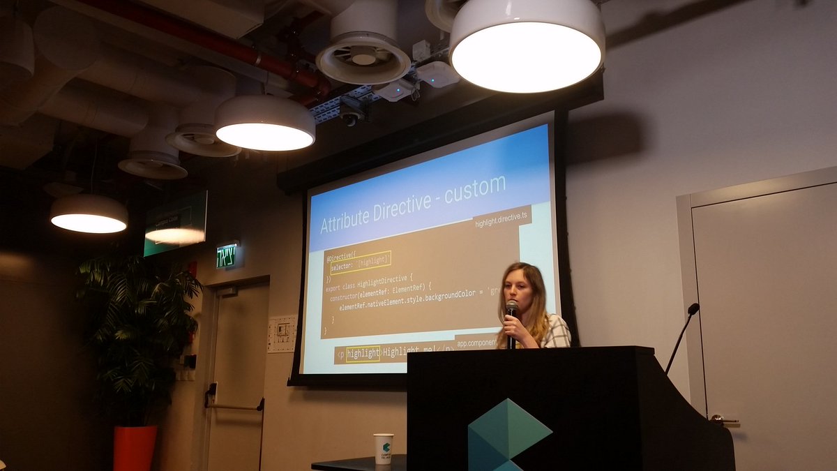 shai_reznik's tweet image. Rotem is rocking it on @angular directives #jsisrael