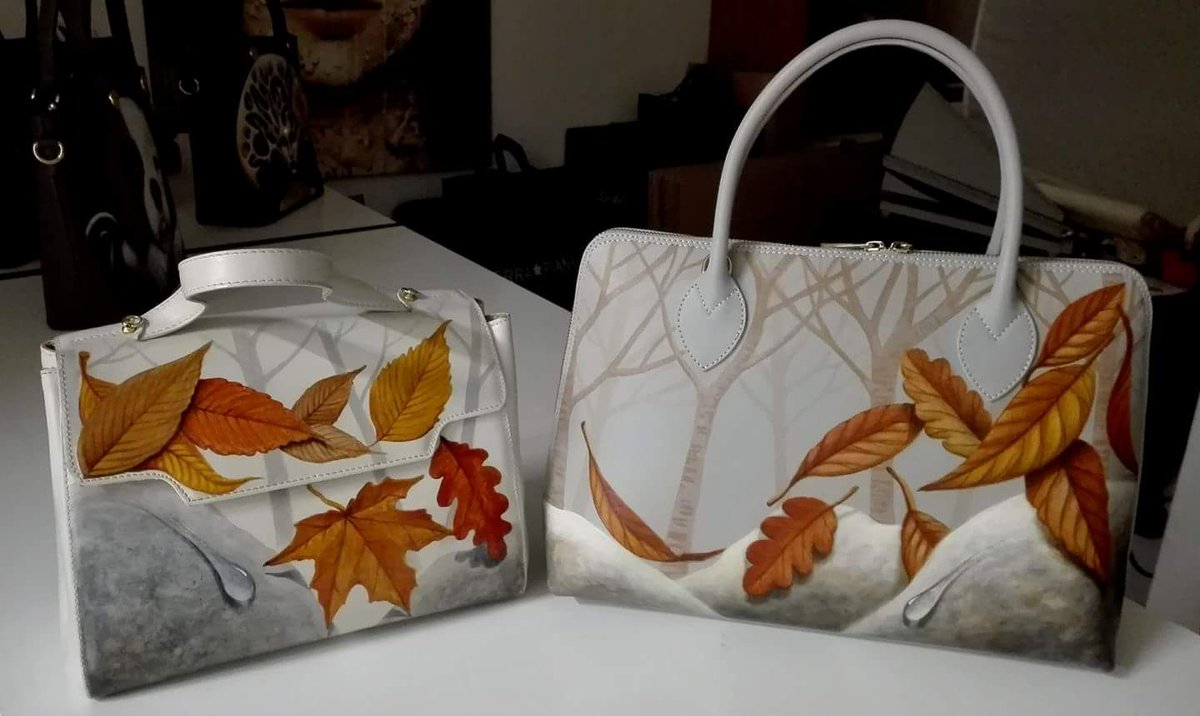 The paint talent of our #matteoarfanotti never ends! His #arfabags are handpainted and unique! Look at these <a href="/NorwichFashion/">Norwich Fashion Week</a> <a href="/MummyImeanMum/">Justine Conway</a>