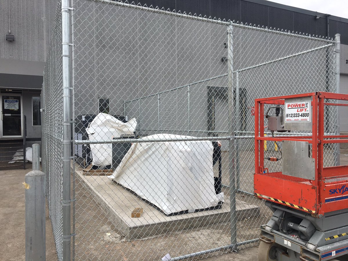nikotonks's tweet photo. The fence around the ding dang chiller is basically the size of the entire old brewery. #silly #keepinitcold https://t.co/jlH1U5mT0k