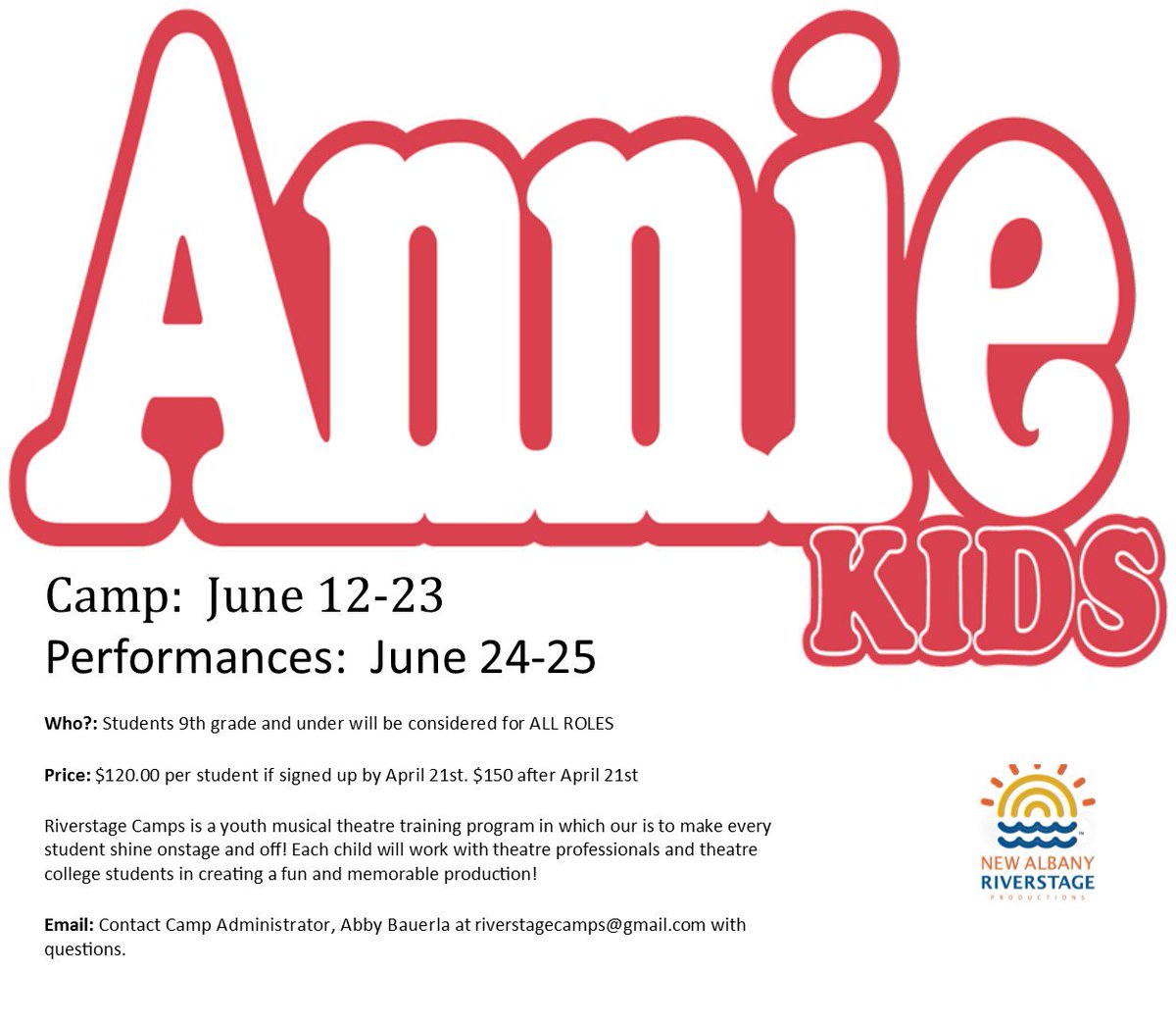 NARiverstage's tweet photo. @NARiverstage SUMMER CAMP #1 https://t.co/Cr2EghQktb