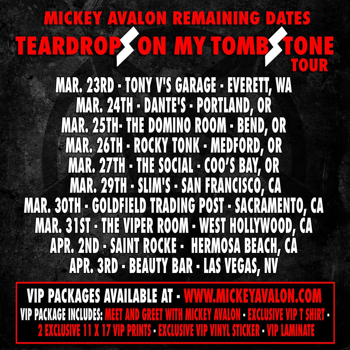The show must go on! This week and my remaining tour dates! Will also be doing Colorado with @SimonRex April 12-16! 🍺🎤🕺🏻