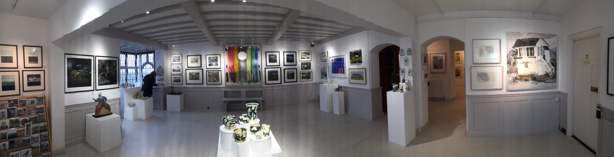 The exhibition is up and looking great - we open this Saturday - come and have a look! #ryeartists @theryeart