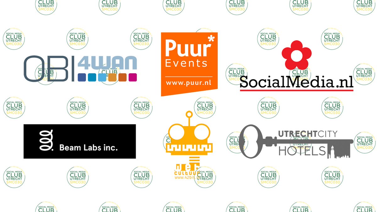 Deze meetup is mogelijk door <a href="/obi4wan/">OBI4wan</a> <a href="/42bis/">Bissie</a> <a href="/puurevents/">Puur Events</a> @nieuws_social <a href="/BeamLabsinc/">Beam Labs, Inc</a> <a href="/DeRechtbank030/">De Rechtbank</a>, tof! bit.ly/2nKno95 #smc030