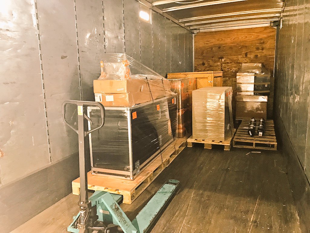 IntorqUSA's tweet photo. All packed up for the #ProMatshow! Thanks to the #GES and #UPS. #INTORQ #springappliedbrakes #BFK457 #BFK458 https://t.co/X65ZQERSjq