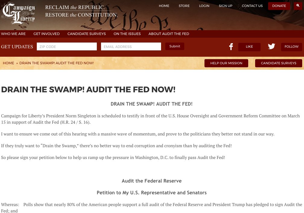DaddyEdcom's tweet image. Sign petition to 'Drain the Swap' and 'Audit the Fed' campaignforliberty.org/petitions/drai… #tcot #gop #lp #RonPaul
