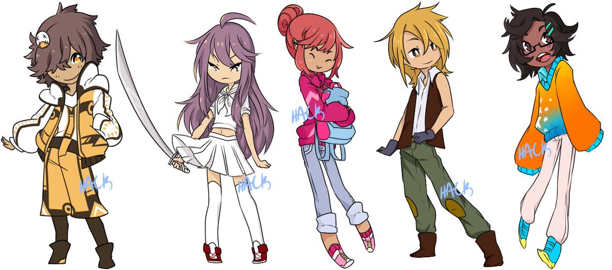 Hackwolfin's tweet photo. Herd of chibis for @_featherweather The last 5 were drawn today! https://t.co/r5x64XYCz0
