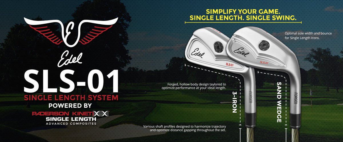 EDELgolf's tweet image. Learn more about our #SingleLength SLS-01 irons. Designed to simplify your game. Amazing shafts by @PADERSON_SHAFTS edelgolf.com/pages/single-l…