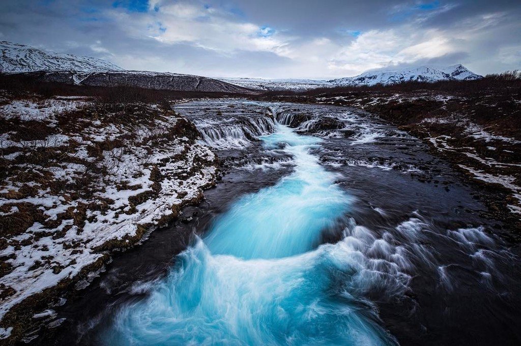 Brúarfoss just might be the prettiest waterfall in Iceland - and before anyone asks, the w… ift.tt/2mRwxIa