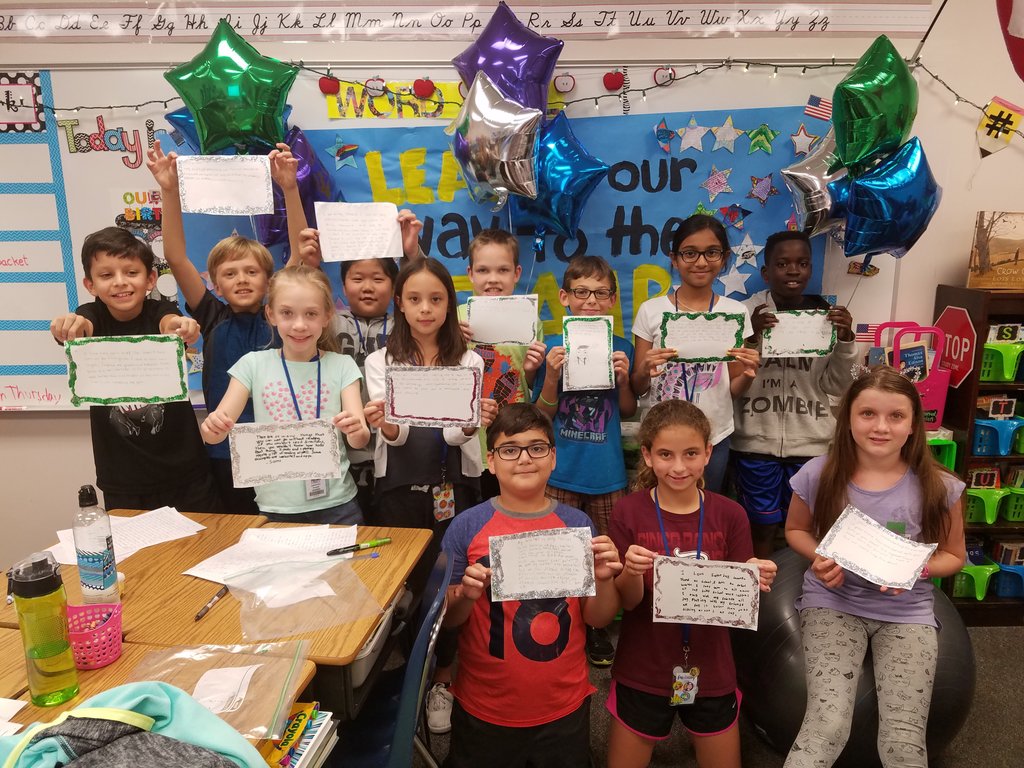 We had so much fun writing our dazzling details! #creechpride