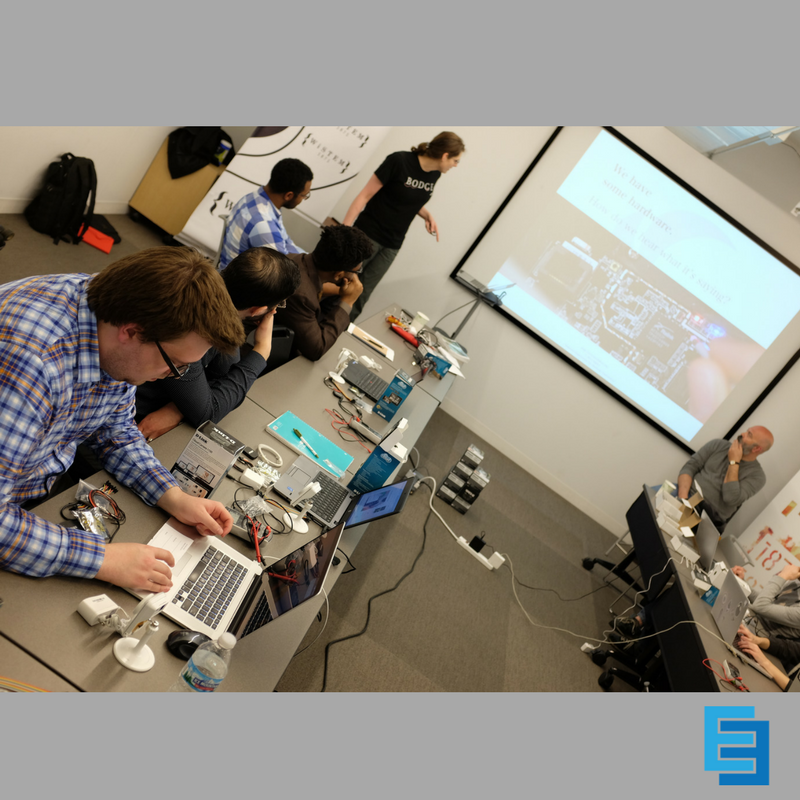TheEvolveSec's tweet photo. Thanks to #Senrio @XipiterSec for doing a demo for our students during class on yesterday. Very informative! #IOT #cybersecurity #infosec https://t.co/qgOmwieQ6O